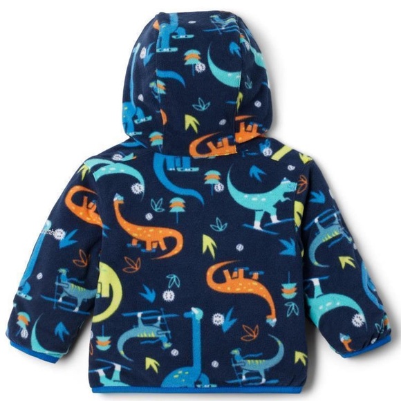 COLUMBIA Infant Double Trouble Reversible Jacket Blue/Dinosaurs 3-6 months - Picture 2 of 13